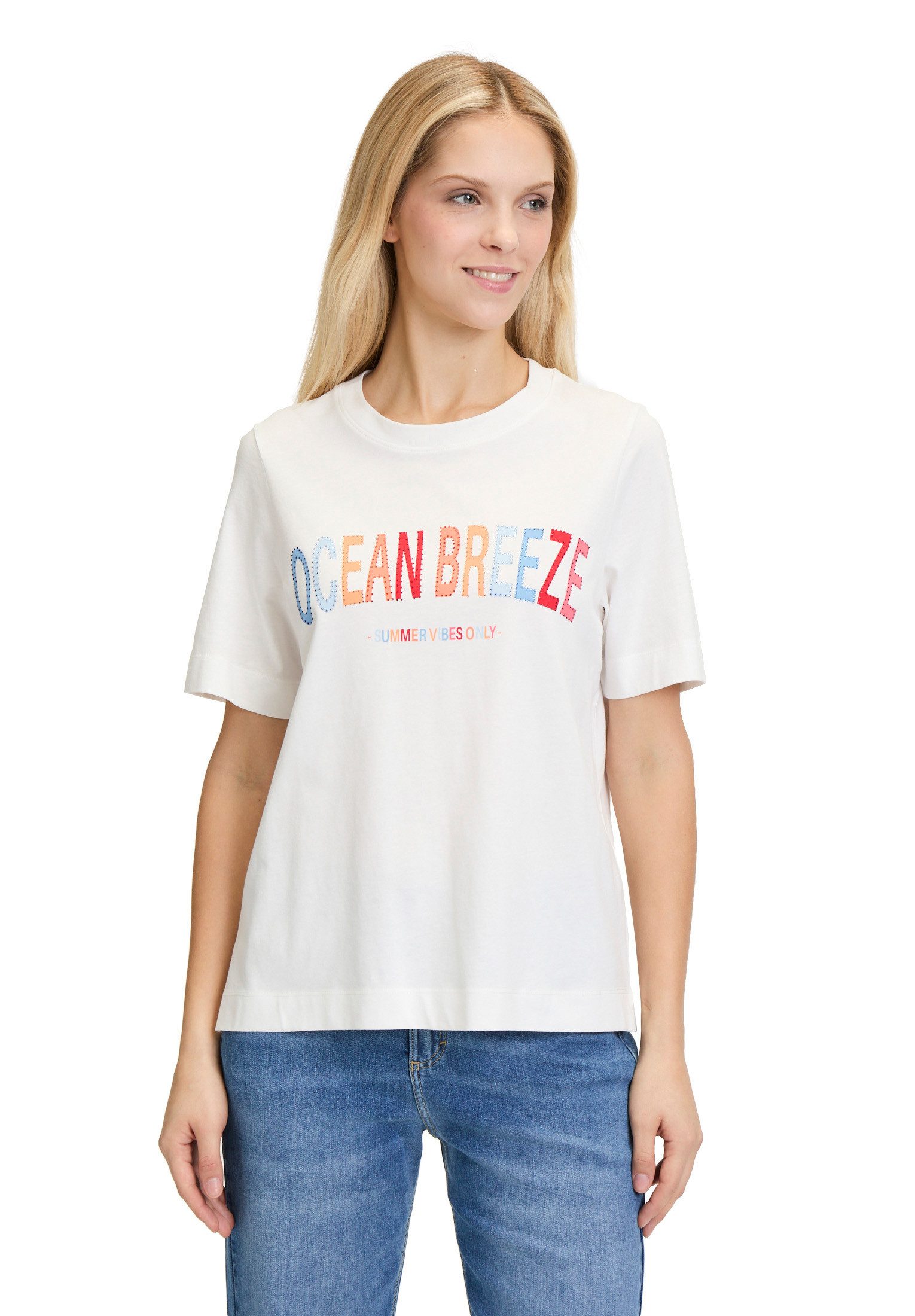Cartoon Kurzarmshirt Cartoon Printshirt mit Rundhalsausschnitt günstig online kaufen