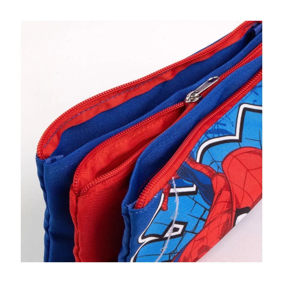 Spiderman Federmäppchen Superman Comic Spiderman Action Federmäppchen mit 3 Fächern