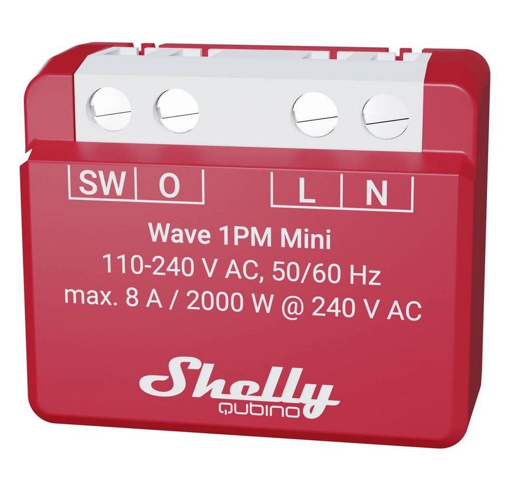 Thumbnail - Shelly Unterputz Relais max. 8 A, 1 Kanal, Z-Wave Smart-Home-Steuerelement, mit Messfunktion