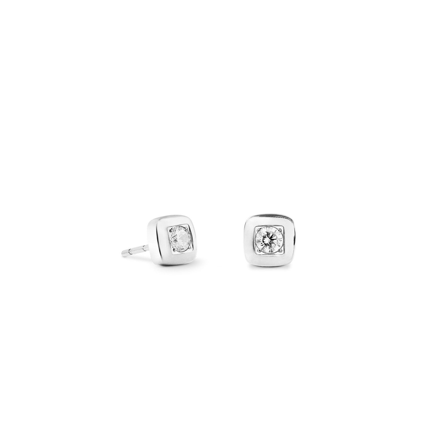 Paar Ohrstecker Schmuck Geschenk Edelstahl Ohrstecker Soft Cube Glow Würfelkette