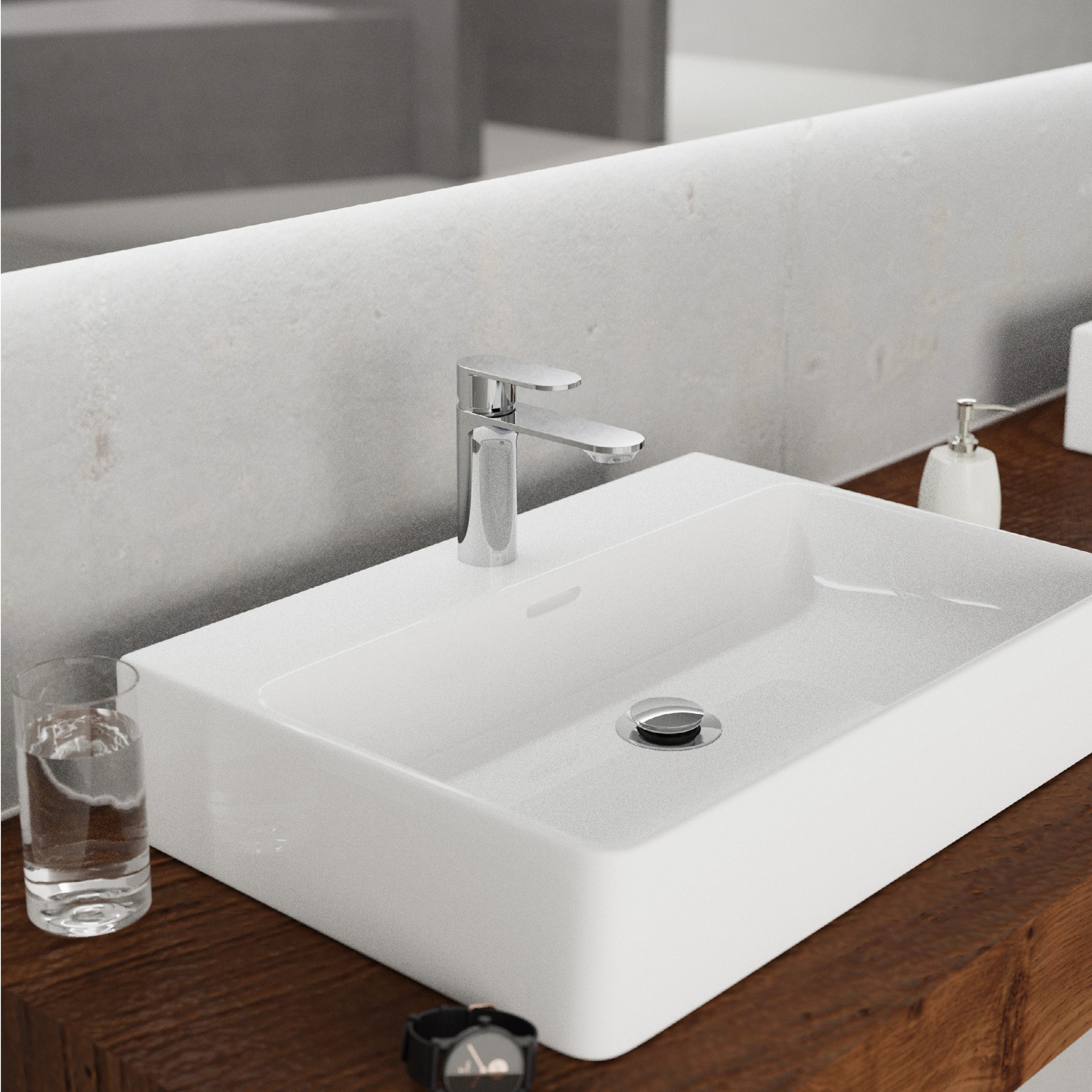 Schütte Waschtischarmatur MONTANA Wasserhahn Ablaufgarnitur Exzenter Energi günstig online kaufen