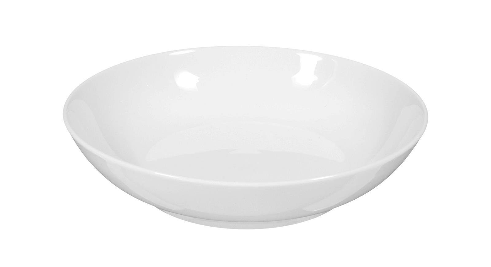Seltmann Weiden Schüssel Seltmann Weiden Rondo/Liane weiß Salatschale rund 16 cm, Porzellan, (Packung)