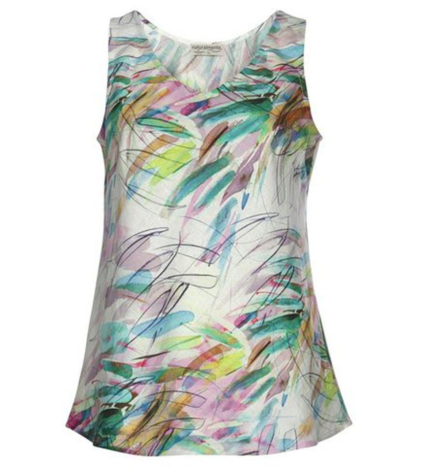naturalmente Strandtop »naturalmente Shirt stylisches Damen Leinen-Top  ärmellos Freizeit-Top Bunt« online kaufen | OTTO