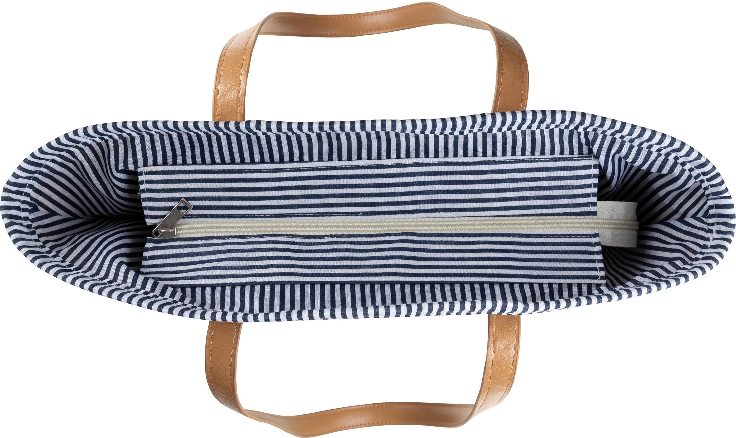 Stroh im Damen Strandtasche Janice Liter Mindanao, aus Strandtasche Maritim-Look Sommertasche 10 für