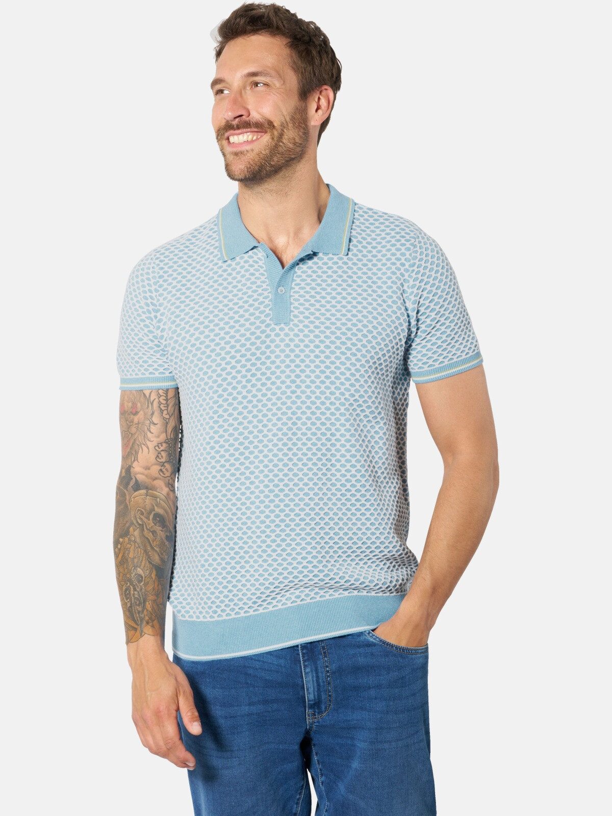 Babista Poloshirt BELRO mit 3D-Wabenstruktur