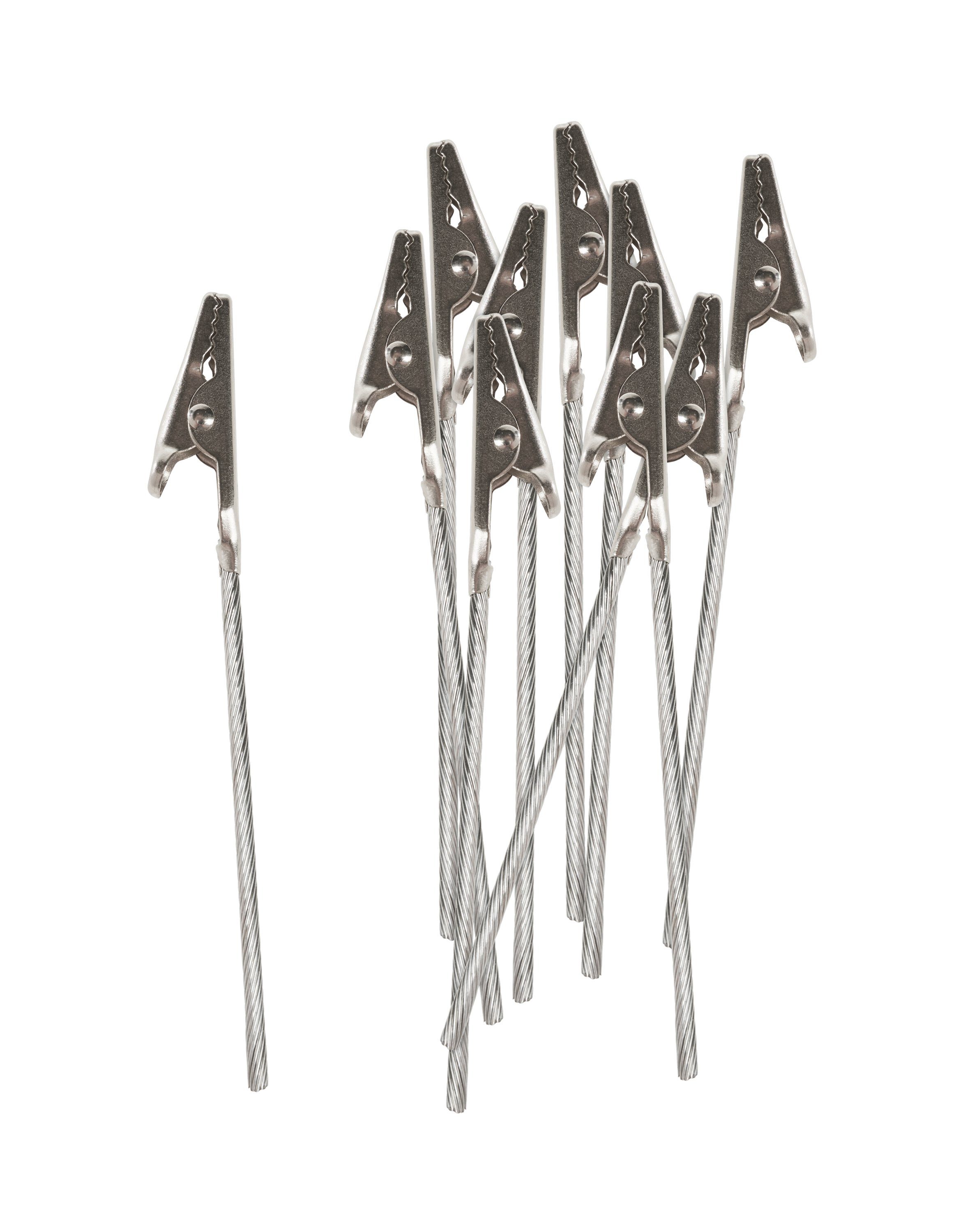 VBS Tischkartenhalter Memo-Halter Klammer, Metall, 10 Stück