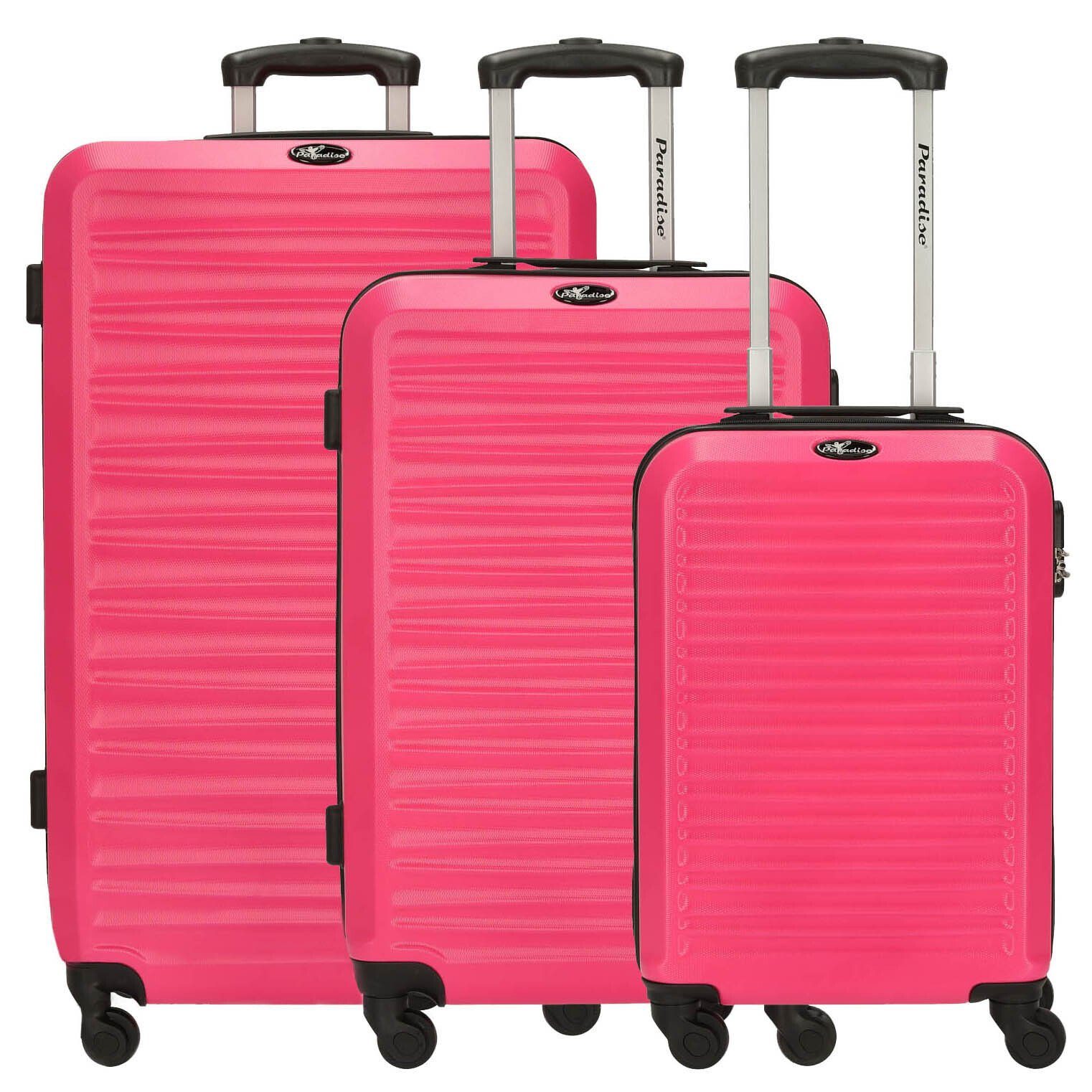 CHECK.IN® Trolley Havanna - Trolley-Set 3tlg., 4 Rollen pink
