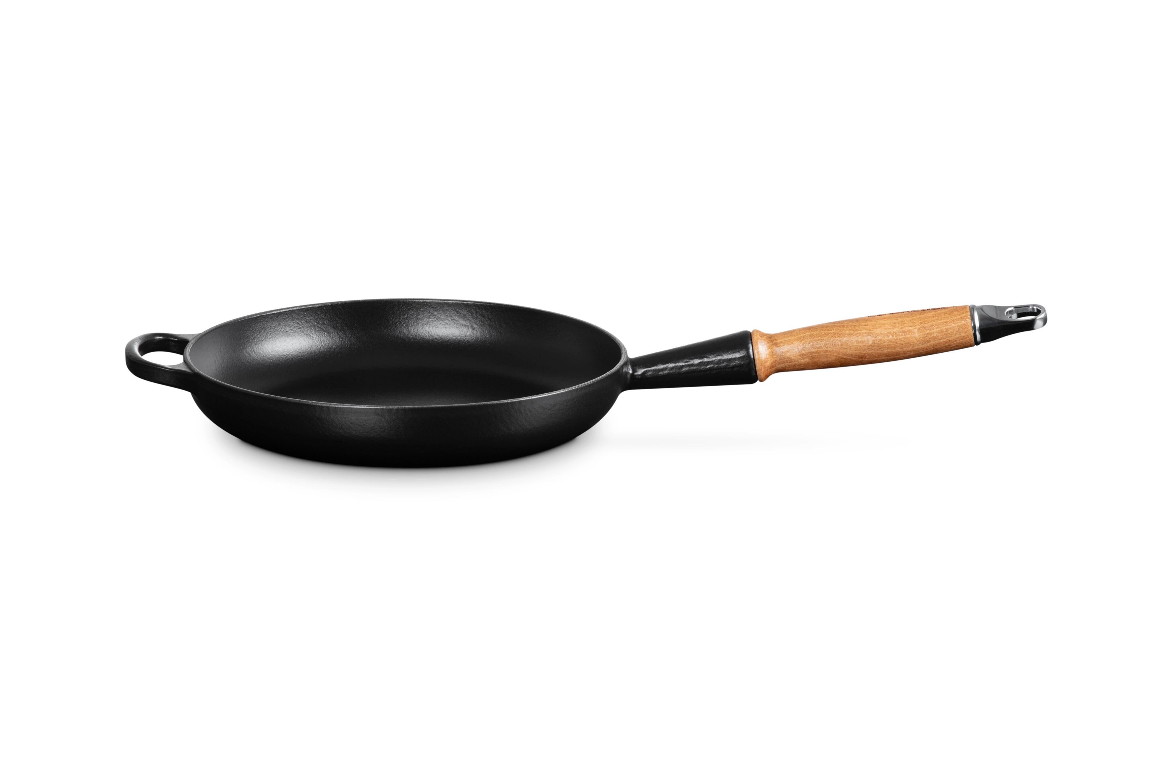 LE CREUSET Bratpfanne Signature Gusseisen mit Holzgriff