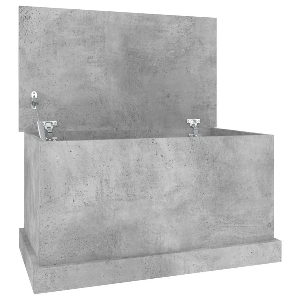 vidaXL Aufbewahrungsbox Truhe Betongrau 70x40x38 cm Holzwerkstoff (1 St)