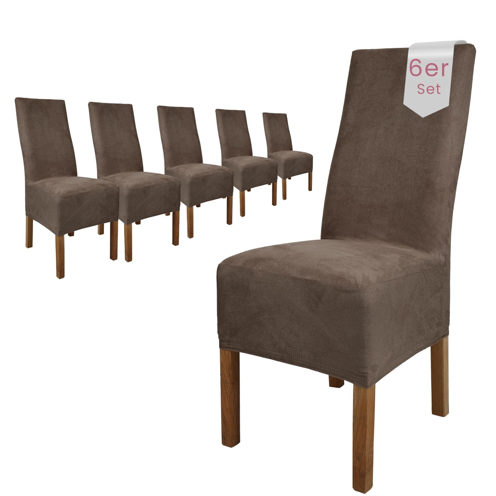 sh SCHEFFLER-HOME LIVE HOMESTYLE Stuhlhusse Leon Stoff Veltara, Premium-Microfaser Veltara in edler Wildleder-Optik