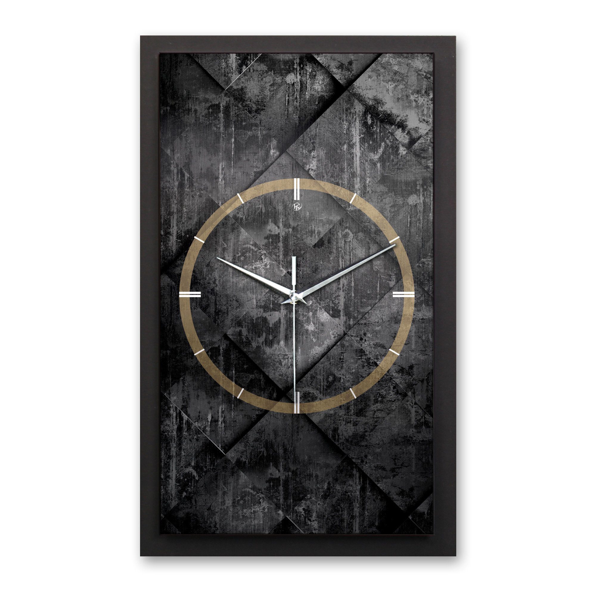 Wanduhr 3D Designer-Wanduhr Black Structure