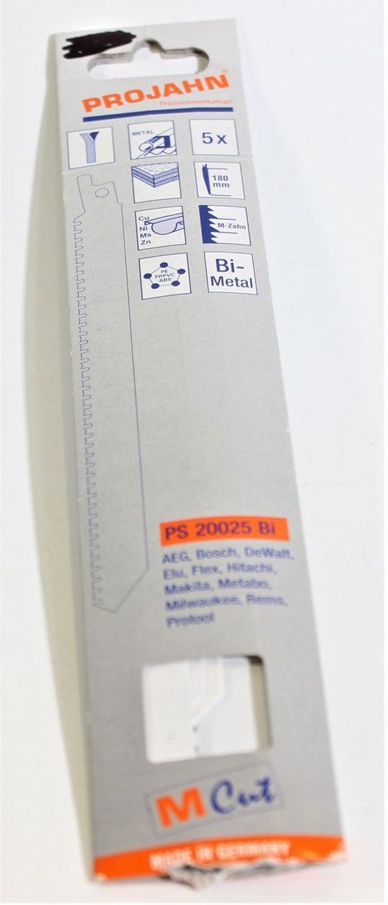 20025 5x Säbelsägeblatt Säbelsägeblatt PS myMAW PROJAHN Bi-Metall BI Sägebl… Säbelsäge