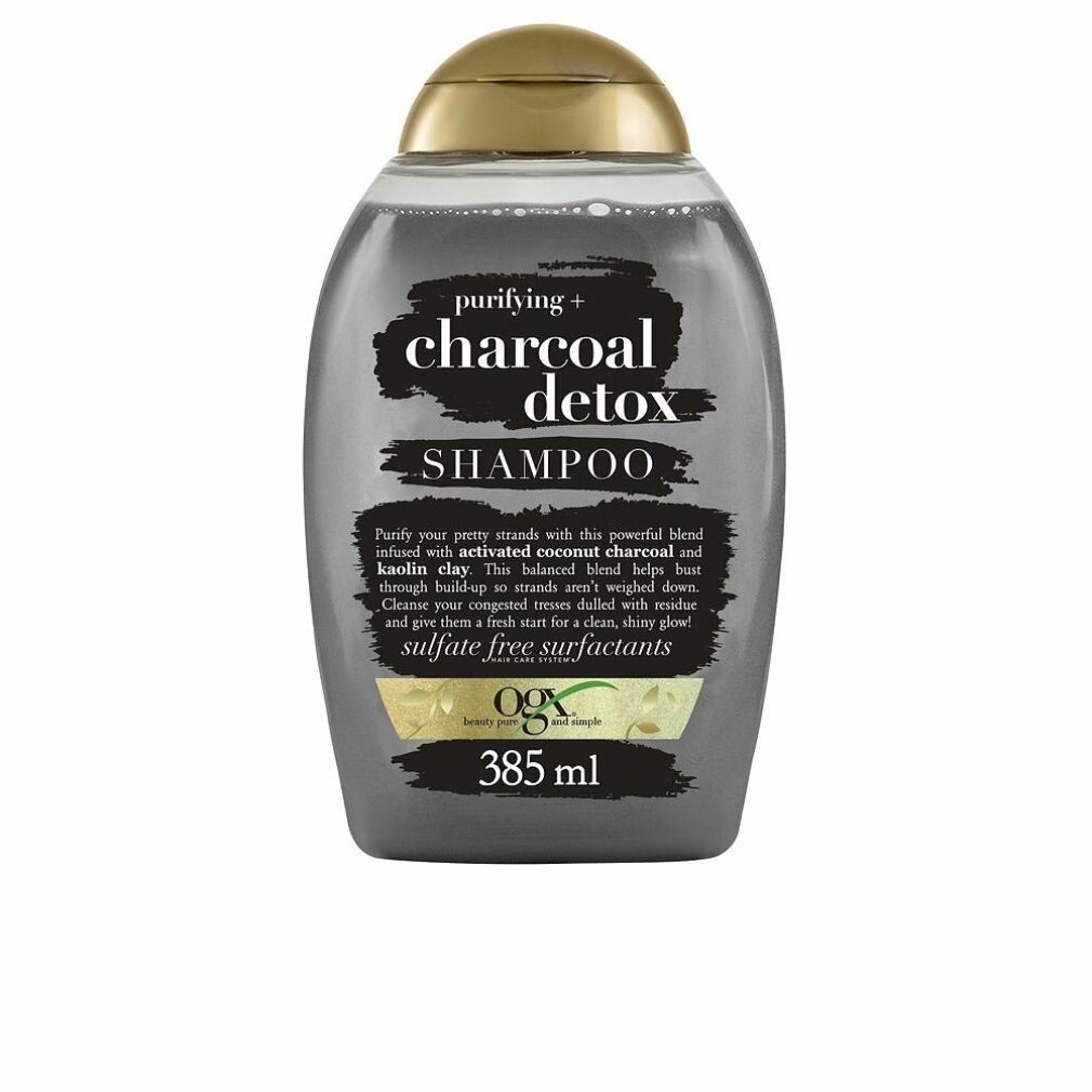OGX Haarshampoo CHARCOAL DETOX reinigendes Haarshampoo 385 ml | Haarshampoos