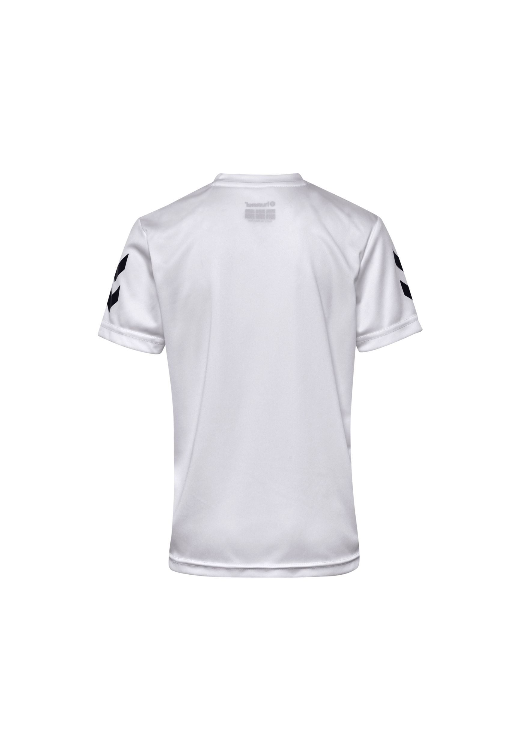 hummel T-Shirt Sportset Regular Fit Logodruck für (2-tlg) Normal Fit bedruckt atmungsaktiv Ohne Verschluss modisch-Style