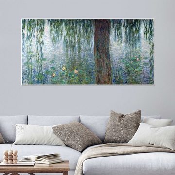Posterlounge Poster Claude Monet, Seerosen mit Trauerweiden (Detail) I, Wohnzimmer Malerei