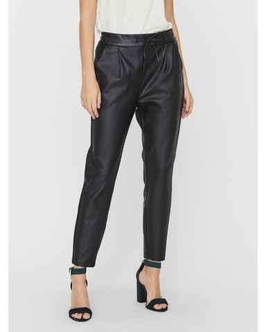 Vero Moda Lederimitathose VMEVA MR LOOSE STRING COATED PNT