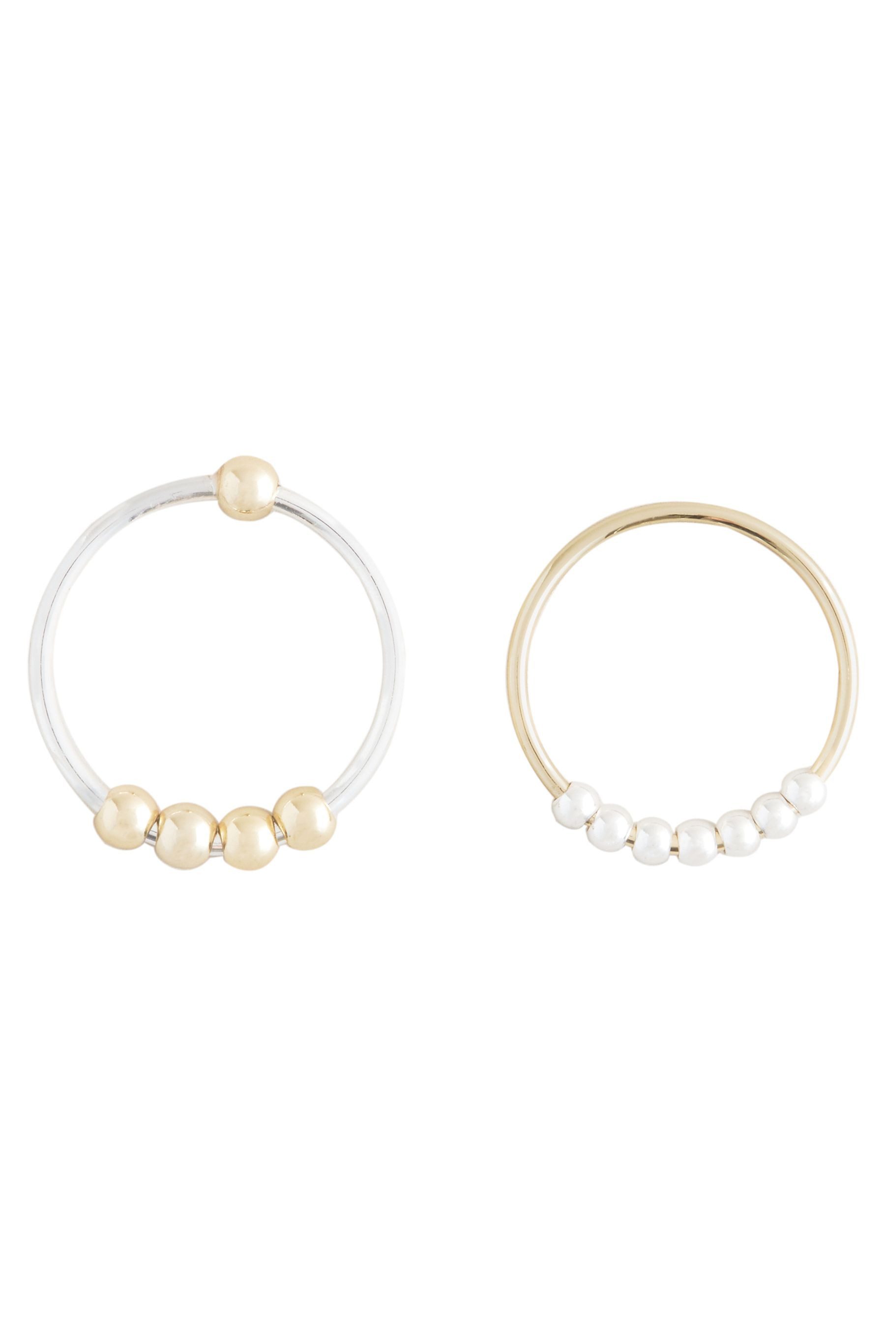 Next Fingerring Spinner-Ringe aus Metallmix, 2er-Pack günstig online kaufen