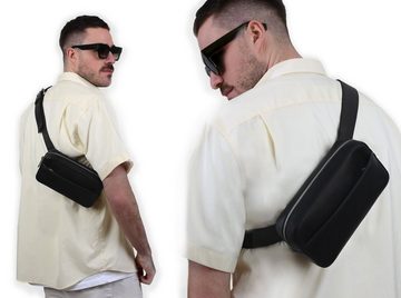 PURE Leather Studio Gürteltasche PALLAS, Echtleder Bauchtasche Hüfttasche Brusttasche Bum Bag Ledertasche