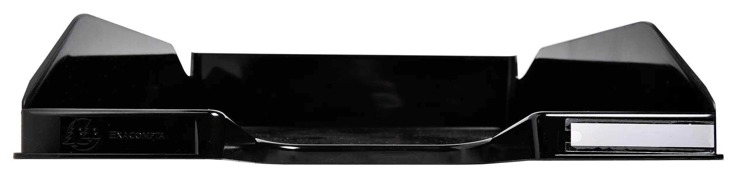 EXACOMPTA Briefablage 6x Briefablage COMBO MIDI, Kollektion Office, Schwarz Glossy, 113214D, Briefkörbe