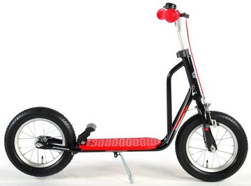 Volare Kinderfahrrad 12 Zoll Kinder City Roller Tretroller Kinderscooter Kickroller 1223, Metallrahmen, Stahlfelgen, Felgenbremse, Fußbremse, Klingel, Ständer