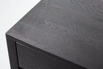 Woodek Design Nachttisch Tommy, 2er-Set Holz Nachtkonsolen mit Schubladen (Ablagetische aus schwarzer Birke, 2-St., Funktionaler und Stillvoller Beistelltische), Landhaus Nachtkommoden mit Ablage