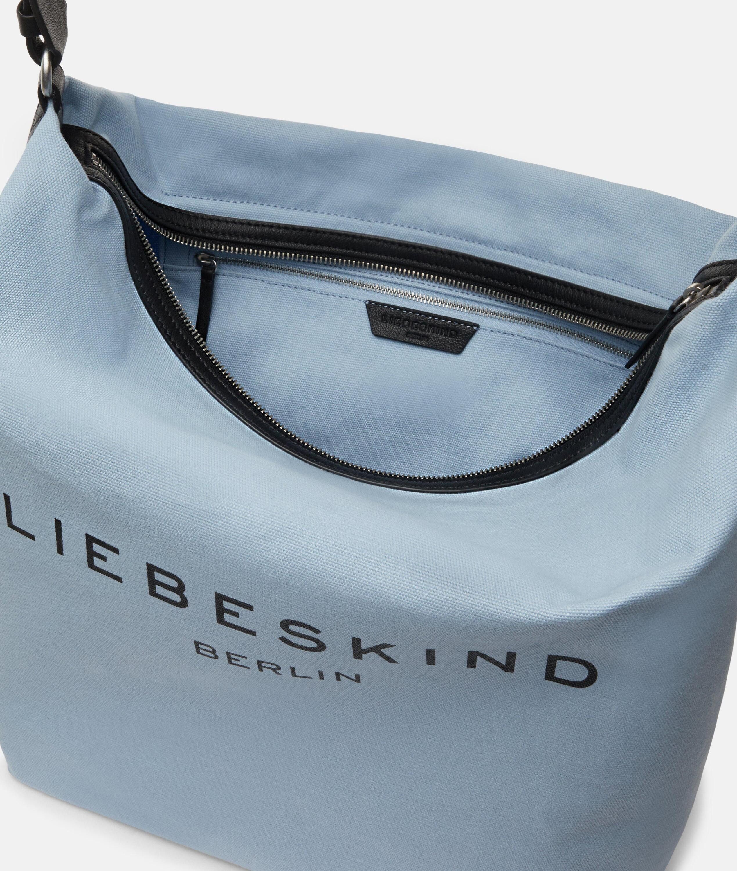 Liebeskind Berlin Schultertasche Clea Hobo L, Große Hobo-Bag aus Canvas