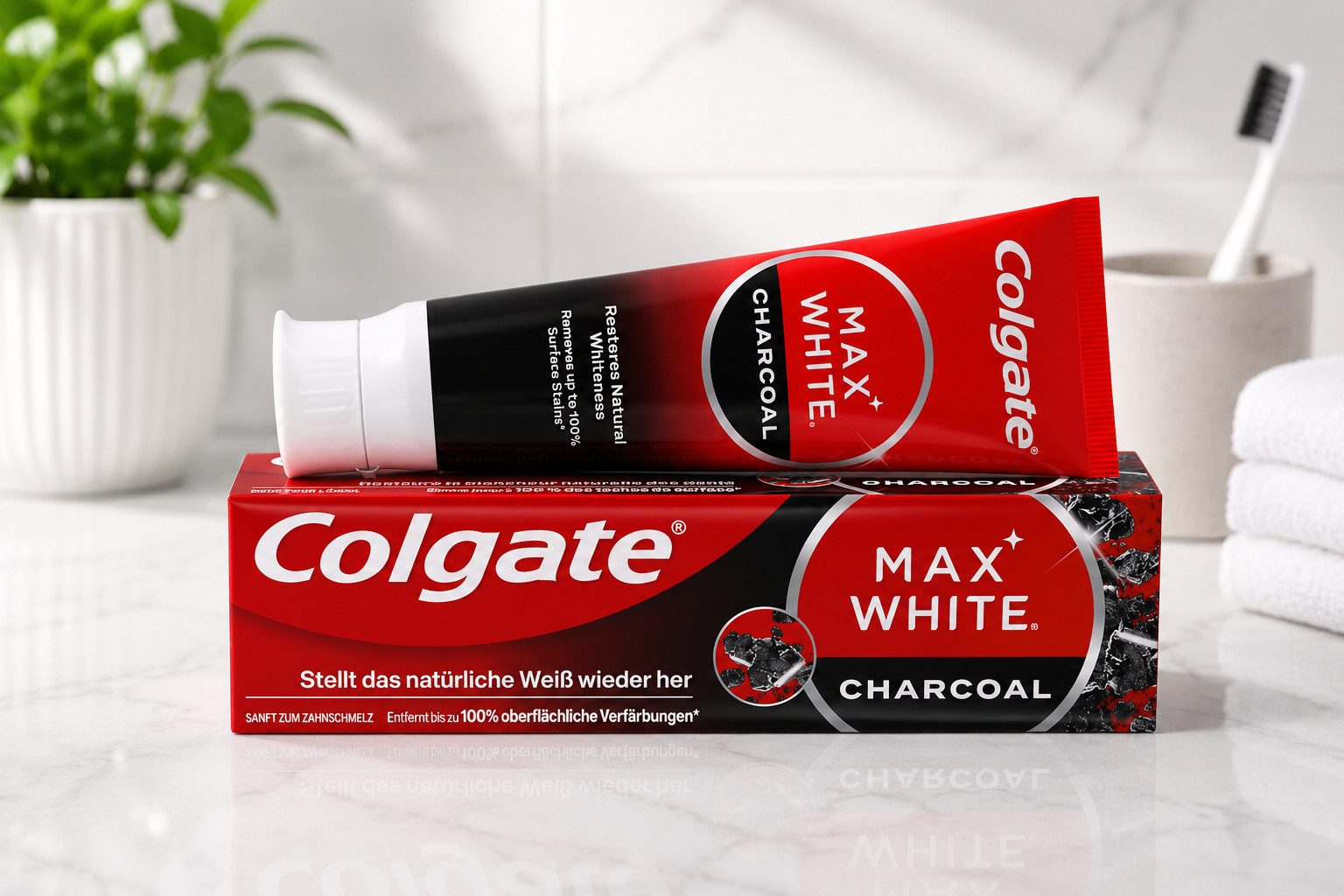 Colgate Zahnpasta Colgate Zahnpasta Max White Charcoal, 75 ml