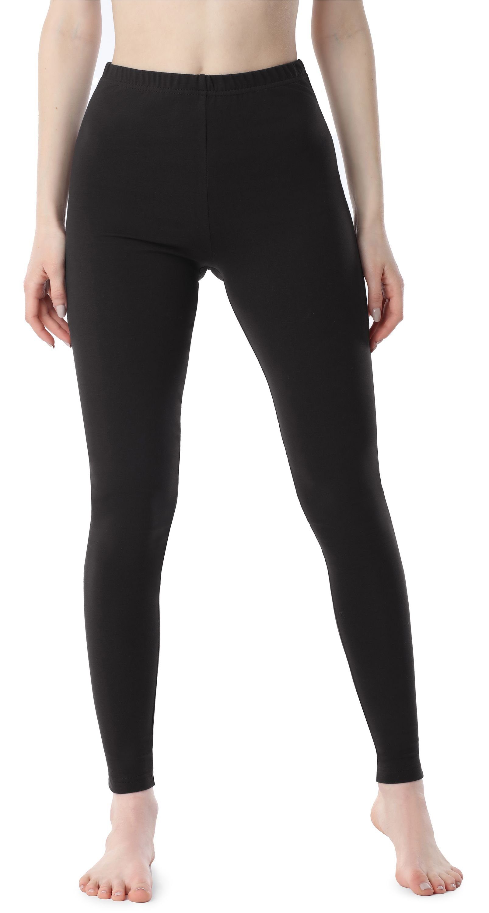 Bellivalini Leggings Damen Lange Leggings aus Baumwolle BLV50-198 (1-tlg) elastischer Bund