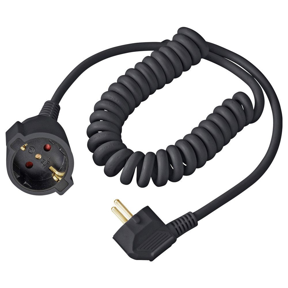 Sygonix Sygonix SY-7279266 Strom Verlängerungskabel 16 A Schwarz 2.50 m H05VV Verlängerungskabel, (250.00 cm)