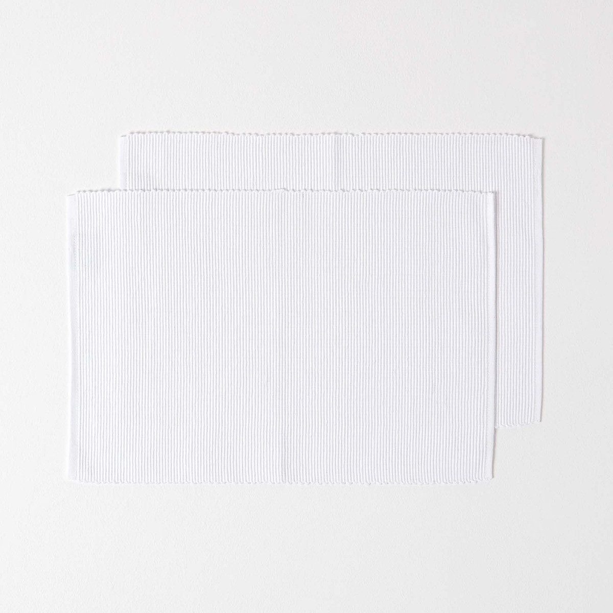 Homescapes Platzset Tischset weiß im 2er-Set günstig online kaufen