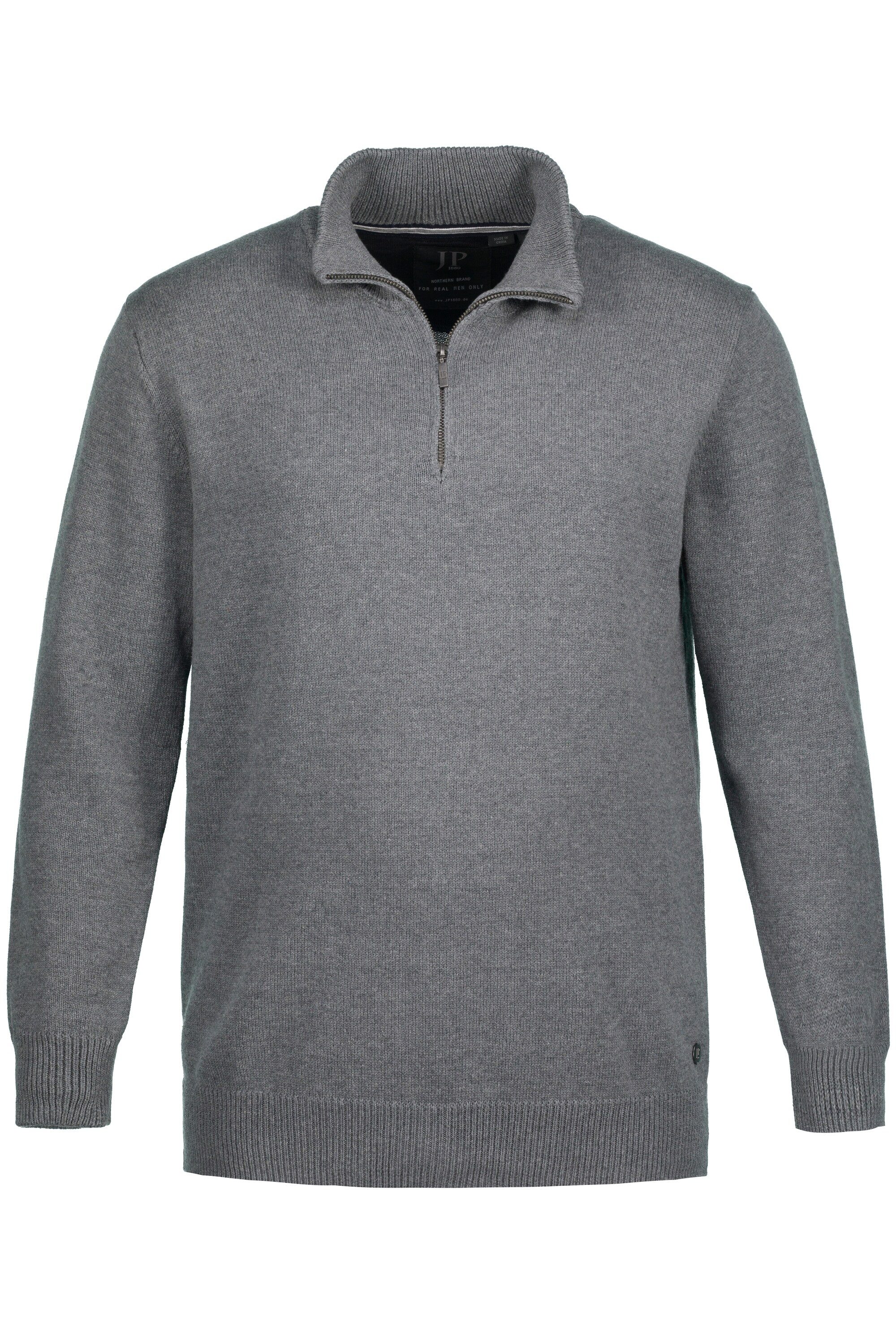 JP1880 Rundhalspullover bis 7XL Troyer aus Strick Pullover mit Stehkragen günstig online kaufen