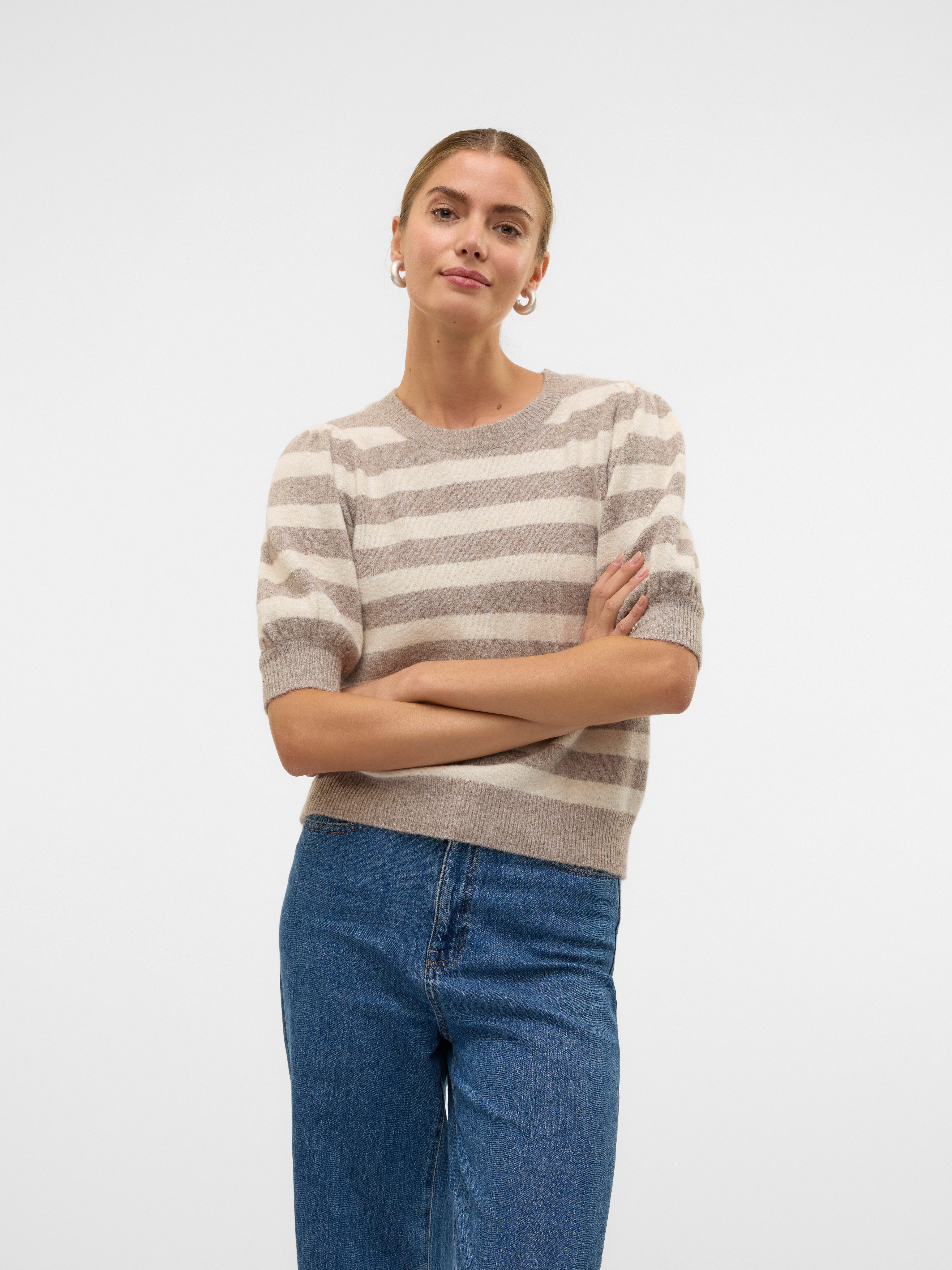 Kurzarmpullover VMDOFFY 2/4 O-NECK PULLOVER GA NOOS
