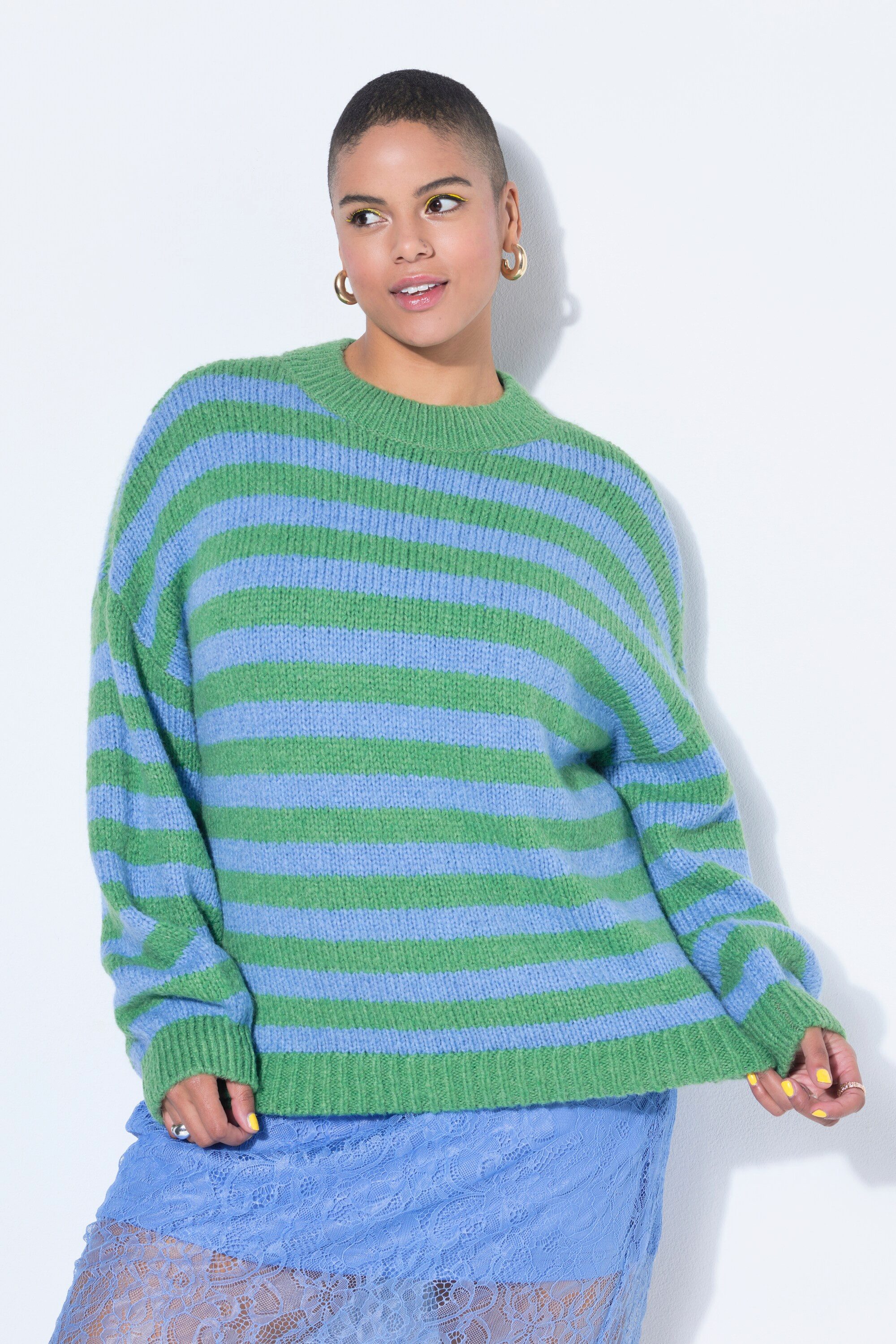 Studio Untold Strickpullover Pullover oversized Grobstrick Colorringel günstig online kaufen