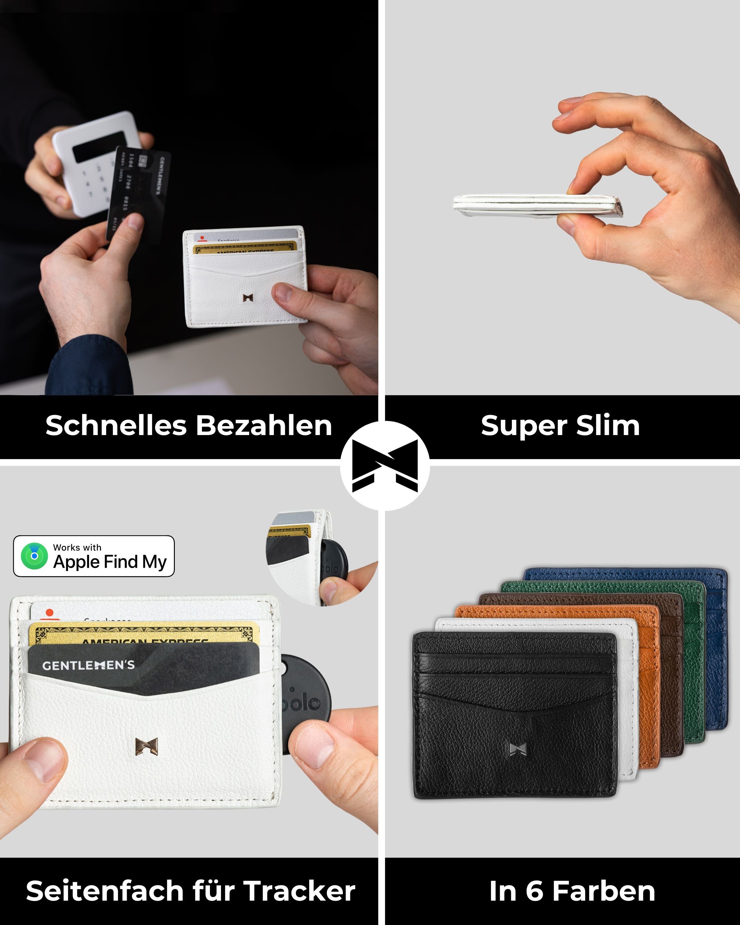 Gentlemen's Kartenetui - Kreditkartenetui mit Mittelfach günstig online kaufen