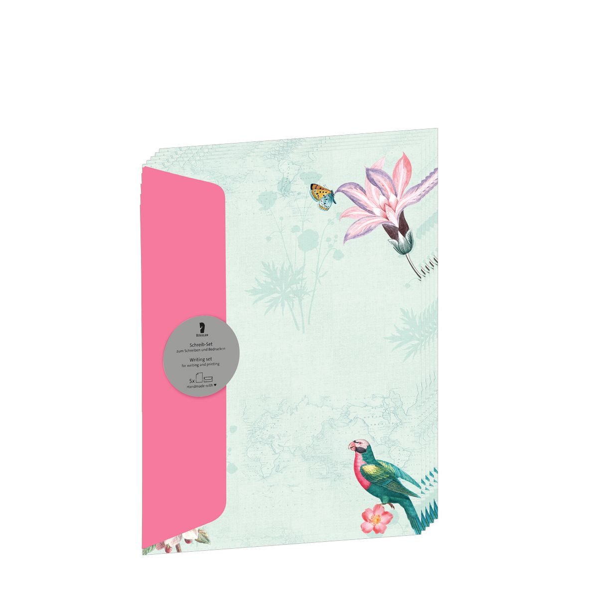 Rössler Briefpapier RÖSSLER Briefpapier Set Designpack Costa Rica 5 Blatt DIN A4 5 Briefum