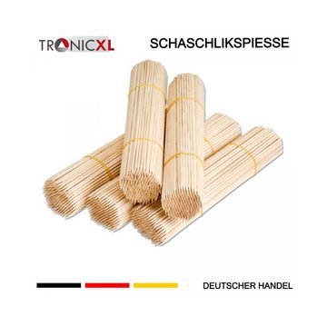 TronicXL Schaschlikspieße 20.000 x Holzspieß 300x4mm Holzspiesse Grillspieße Spiesse Birke Holz (Set, 10000-St), Spitz, poliert, splitterfrei