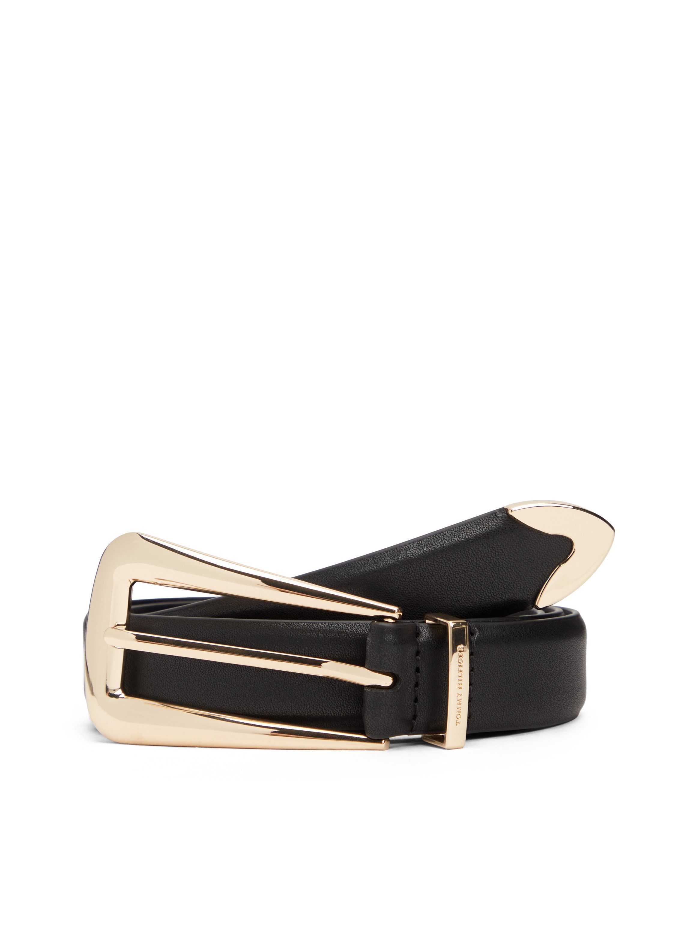 Tommy Hilfiger Ledergürtel TH WEST 2.5 cm breit mit länglicher, eckiger Schnalle