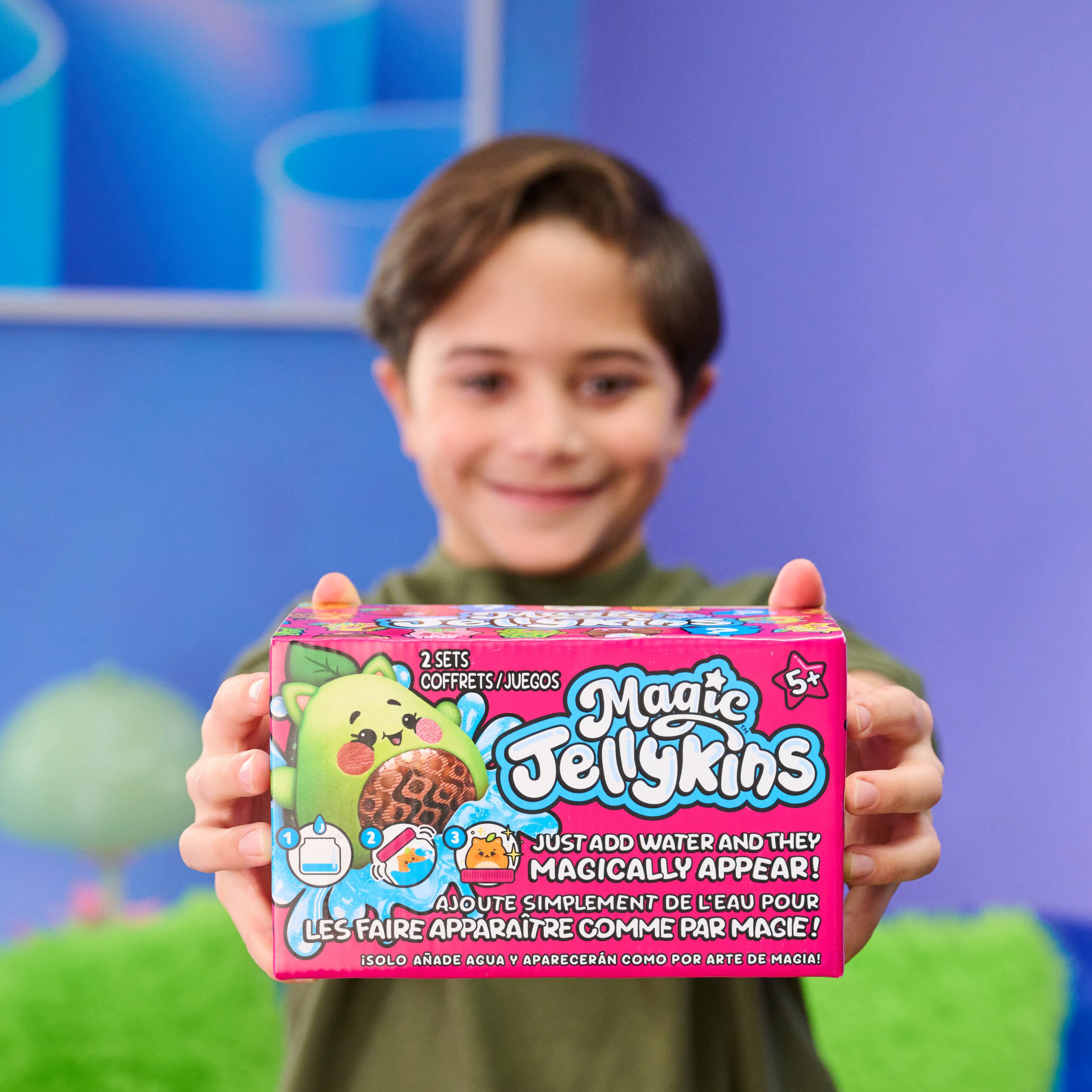 Spin Master Plüschfigur Magic Jellykins - Magische Sammelplüschfreunde (Set, 2-St), aus dem Glas, die im Wasser erscheinen - Variante nicht wählbar