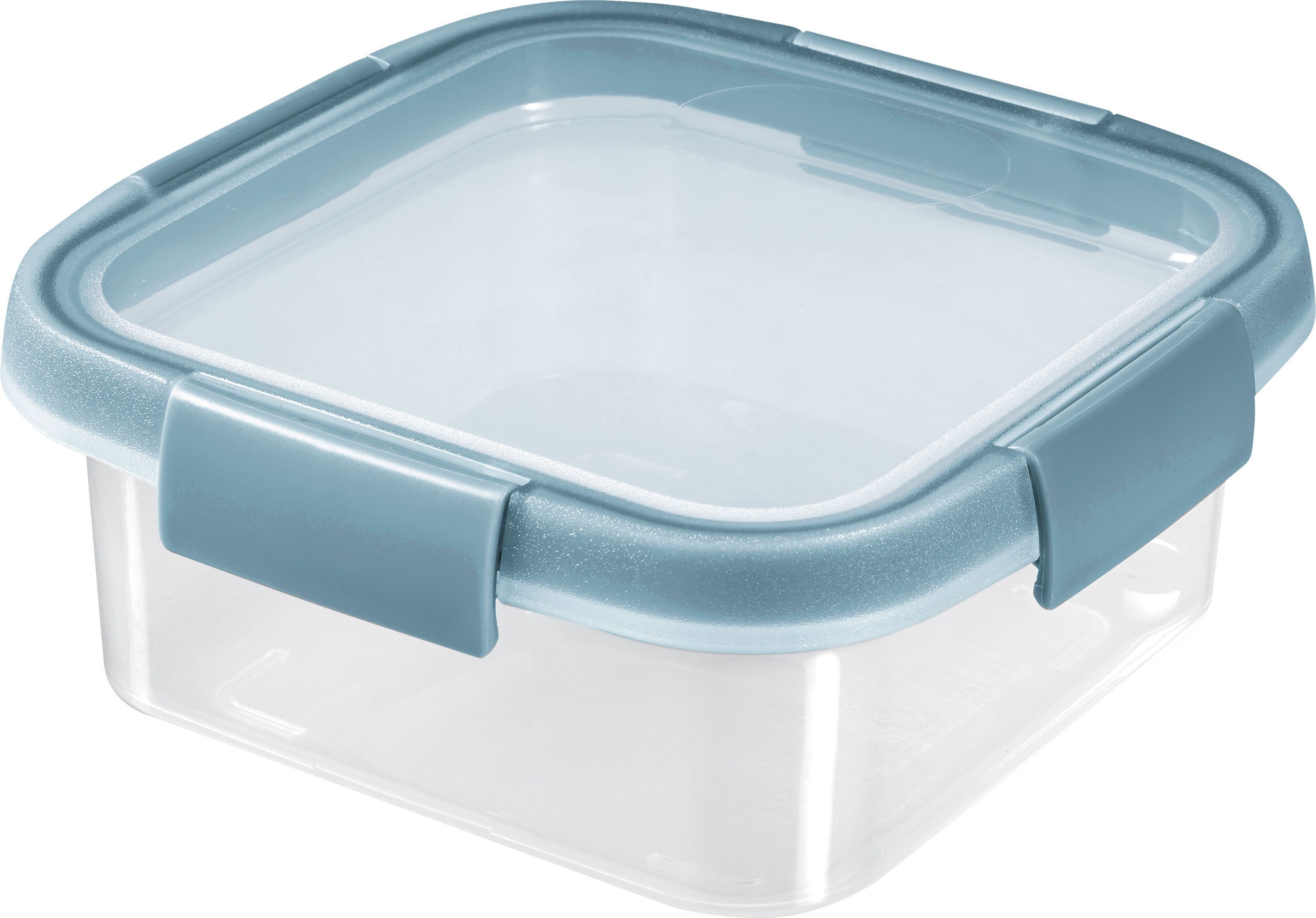 Curver Vorratsdose Smart Fresh Eco Frischhaltedose 0,9L transparent blau, Recyceltes Polypropylen, Luftdicht mit Clip-Verschluss