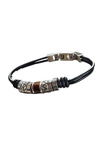 Fossil Armband Schmuck Geschenk Edelstahl Leder Armschmuck günstig online kaufen