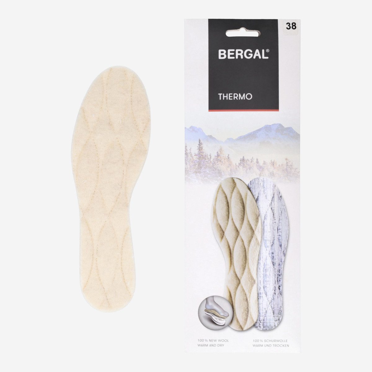 Einlegesohlen Bergal 6929 Thermo, Einlegesohlen in Weiss