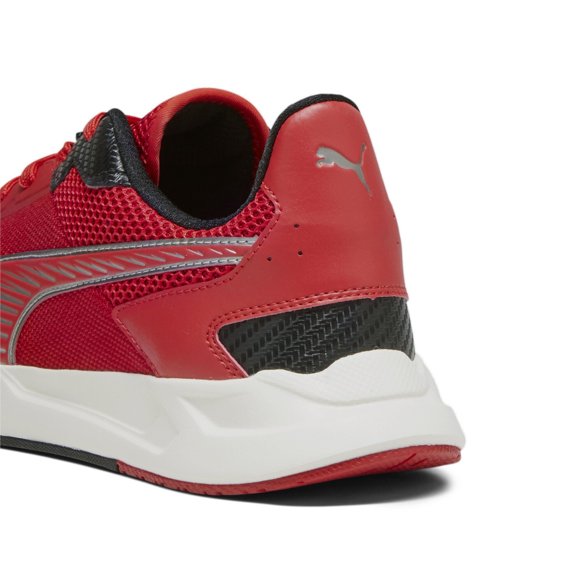 PUMA Scuderia Ferrari IonicSpeed Motorsportschuhe Erwachsene Red Rosso Warm Corsa Sneaker White