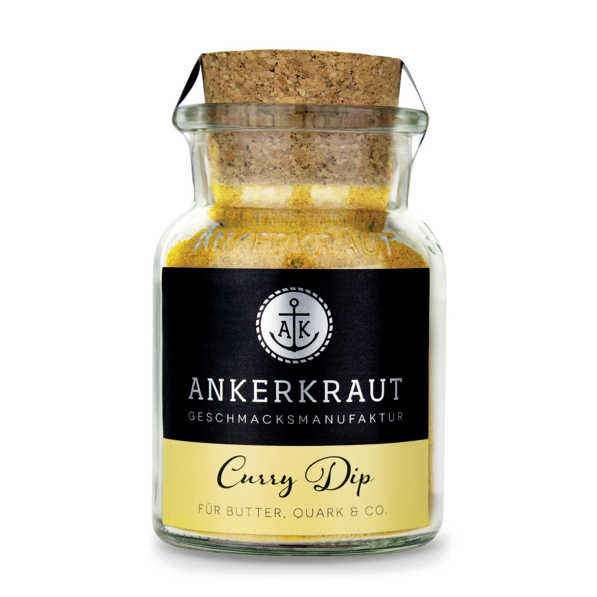 Ankerkraut Gewürz Curry-Dip, Curry-Dip, 90g im Korkenglas