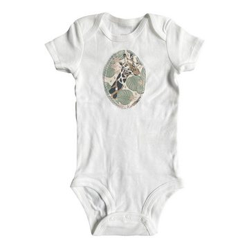 kennydoo Body & Shorts Kinder- Baby Set "Giraffe" grün/beige (2 teilig) mit niedlichem Design