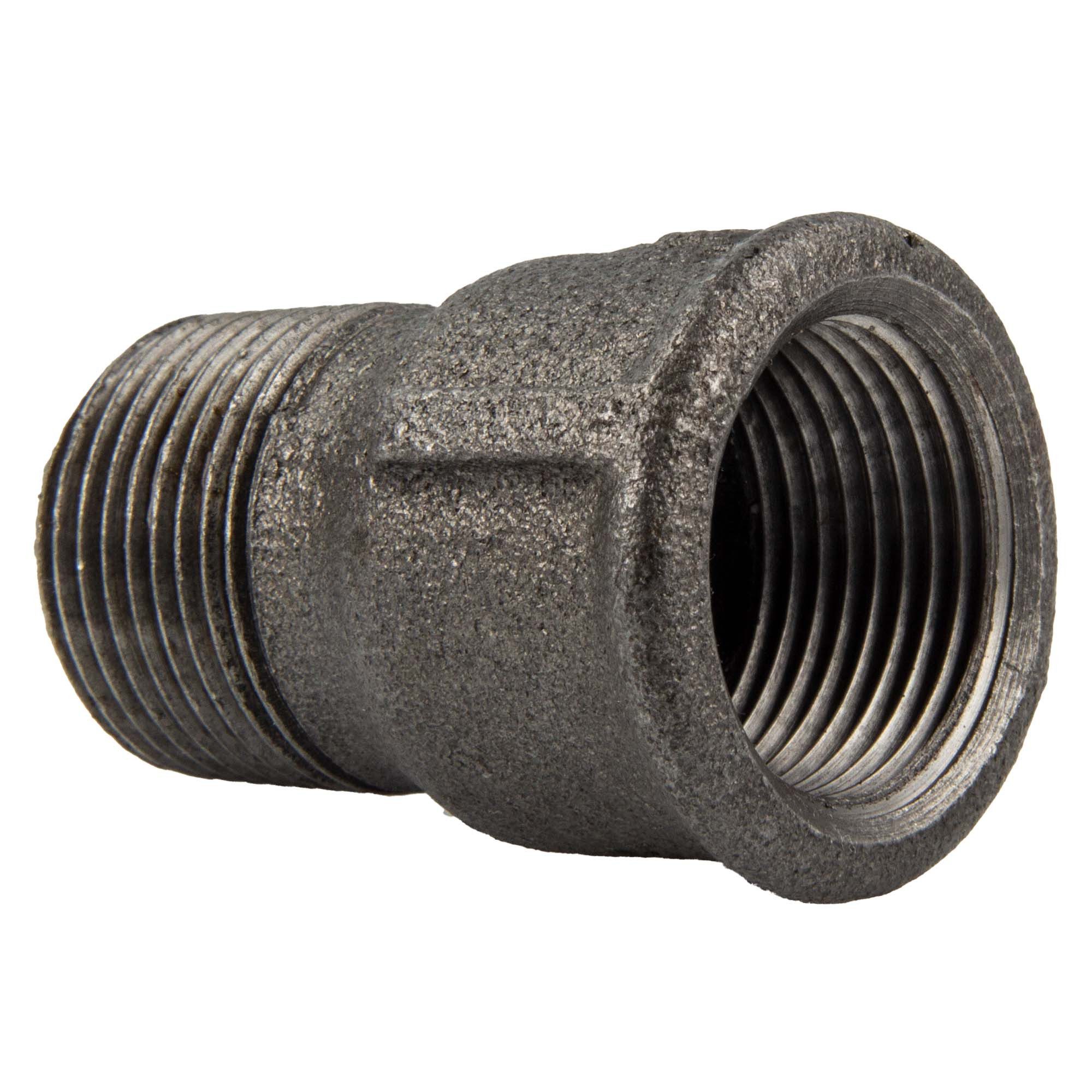 GEBO Gewindefitting Temperguss-Gewindefitting schwarz Muffe, 3/8 Zoll