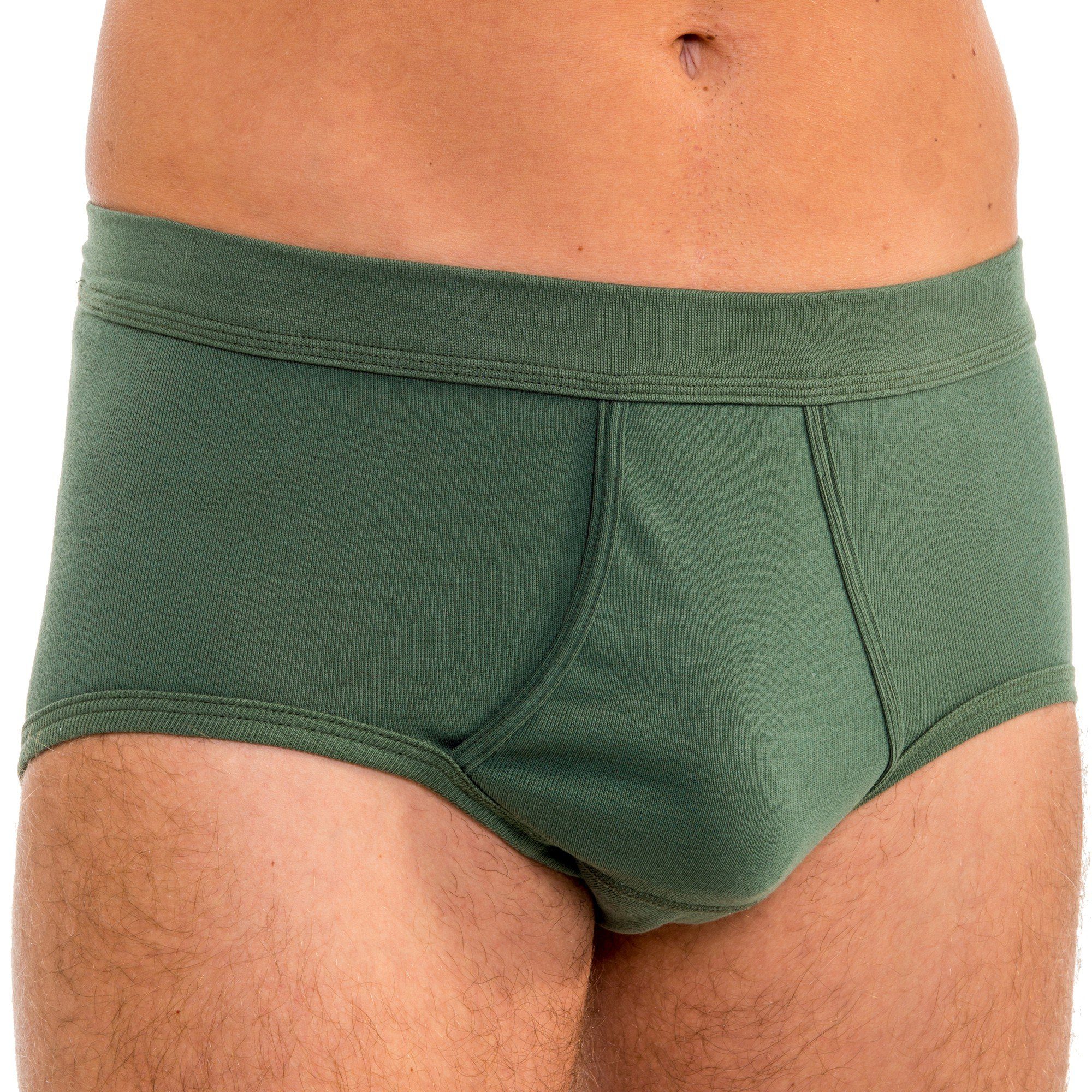 HERMKO Slip 3240 Herren Slip mit Eingriff Unterhose 100% Bio-Baumwolle bis Gr. 14