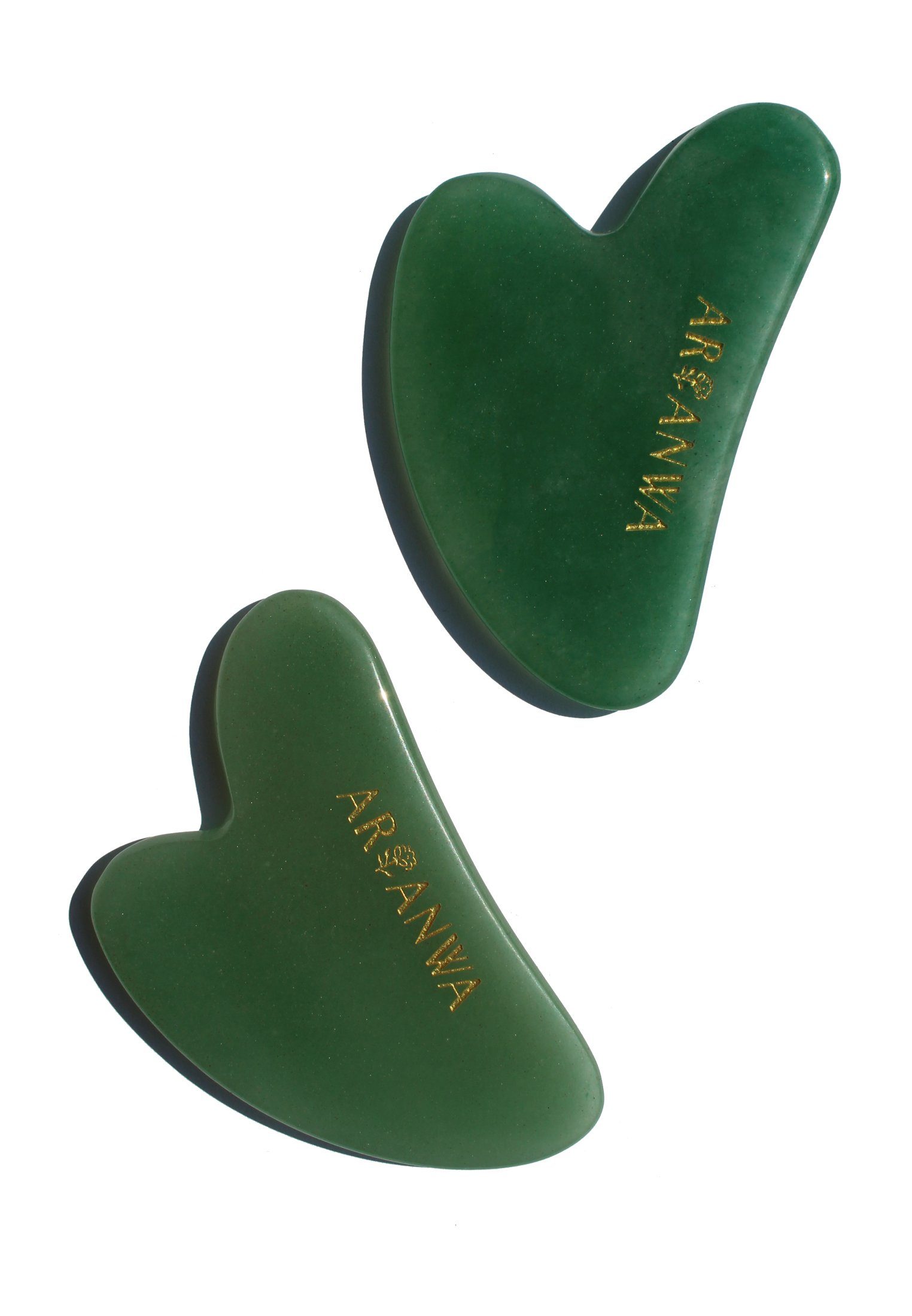ARI ANWA Skincare Massagegerät Gua Sha Aventurine, Gesichtsmassage & Hautpflege