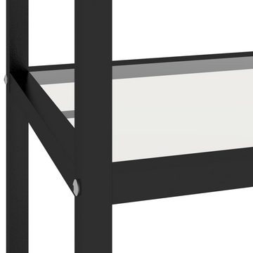 möbelando Regal 3006260, LxBxH: 36x100x168 cm, aus Glas mit Stahlgestell in Schwarz und weiße Marmor-Optik