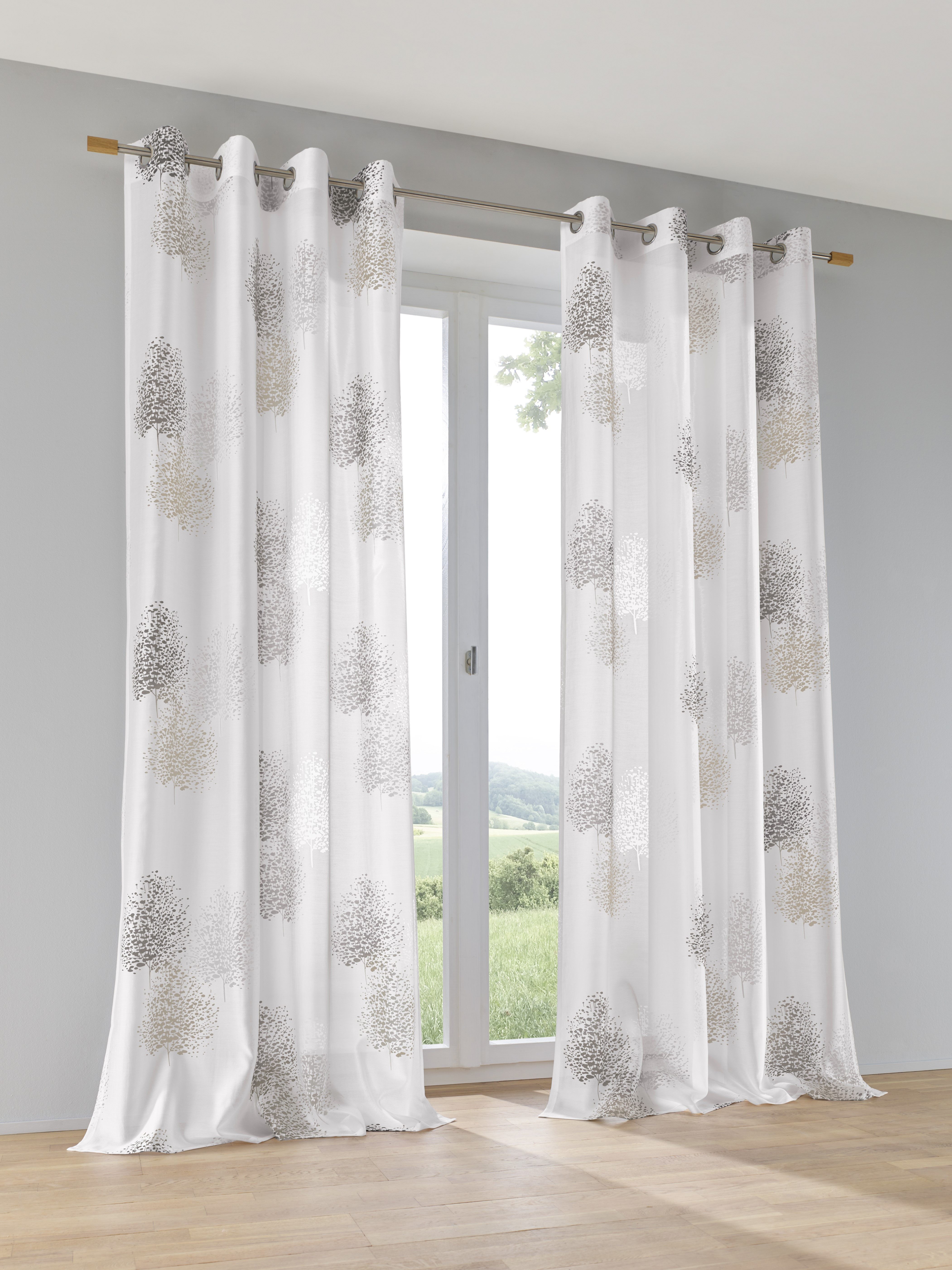 Kutti Vorhang Belinda (1 St), Ösen, halbtransparent, Ausbrenner, Gardine, h günstig online kaufen