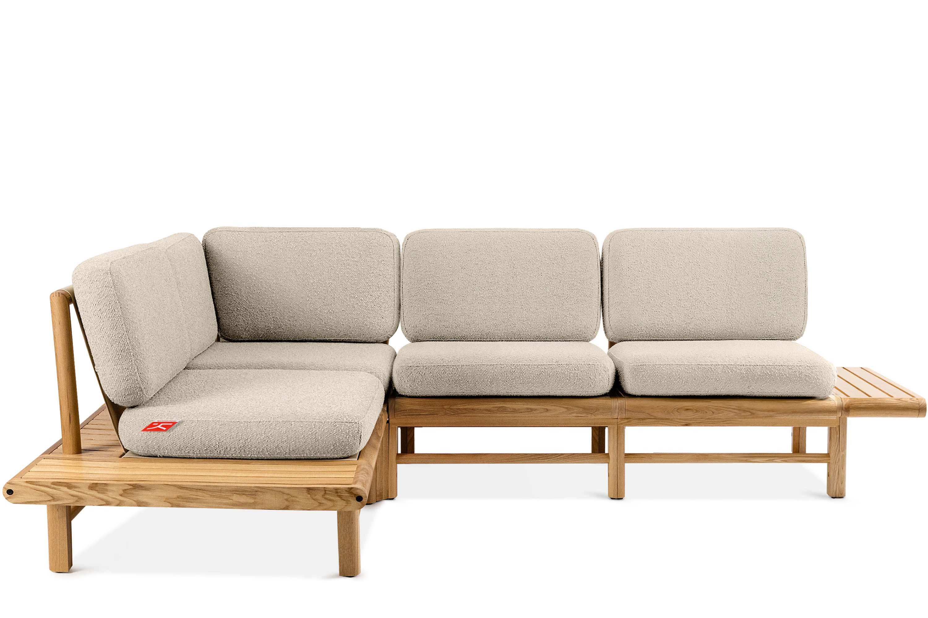 KONSIMO® Loungesofa ATREDA Garten-Ecksofa links, Loungesofa Gartenmöbel, hergestellt in der EU